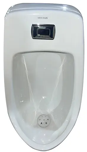 Пісуар підвісний Mixxus Premium Bevel-1001 390x395x795 мм з ІЧ-датчиком автоматичного змиву MP6661, Білий - фото 3