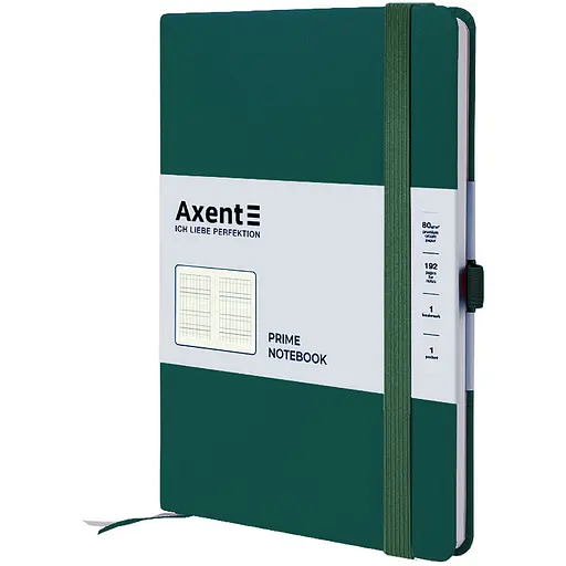 Книга записна Axent Partner Prime клітинка 145x210 мм 96 аркушів зелений ліс (8305-61-A)