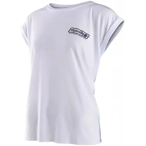 Футболка TLD Womens GO Faster SS Tee S White Troy Lee Designs (1106-753561002)