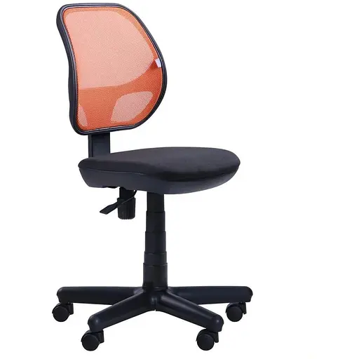 Кресло Чат сиденье Сетка черная/спинка Сетка оранжевая