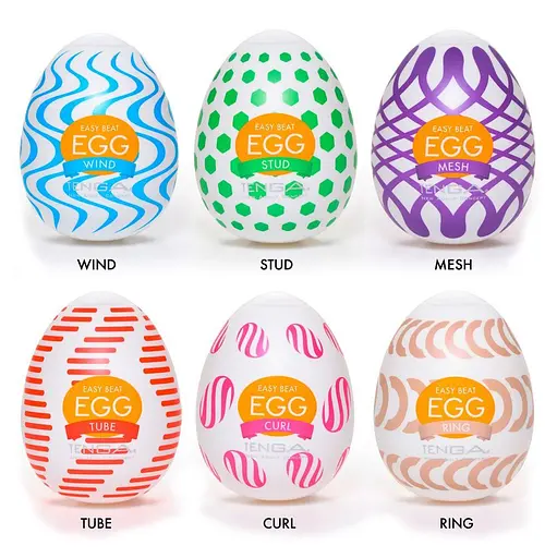 Набор мастурбаторов Tenga Egg Wonder Pack 6 шт. белый - фото 2