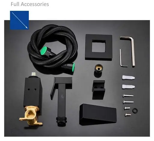 Гігієнічний душ Quyanre Змішувач для біде (Чорний мат) - фото 8