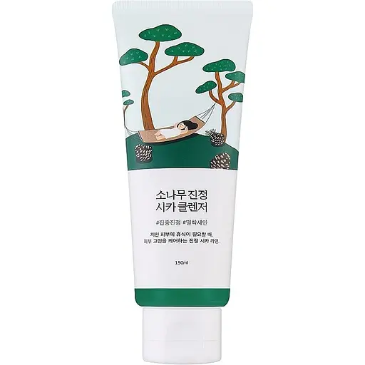 Пінка для обличчя Round Lab Pine Calming Cica Cleanser очищувальна з екстрактом голок сосни 150 мл - фото 1