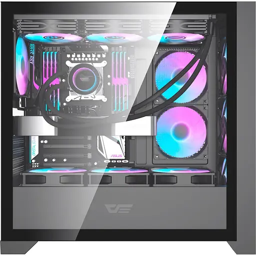 Корпус Darkflash DRX90 Glass Black (DRX90 GLASS Black), блок питания не входит в комплект - фото 9