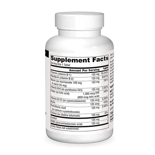 Вітаміни та мінерали Source Naturals B-125, 60 таблеток - фото 2