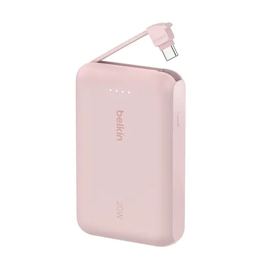 Аккумулятор портативный Belkin BoostCharge 10000 mAh 20W Pink (BPB021HQPK) - фото 4
