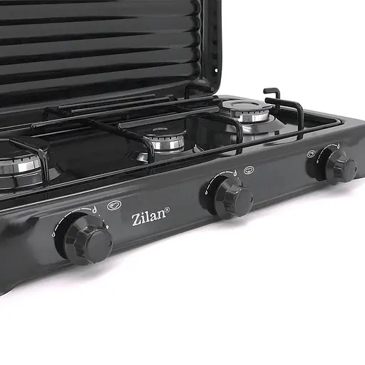 Плита газова Zilan ZLN0032 3 конфорки Black - фото 3