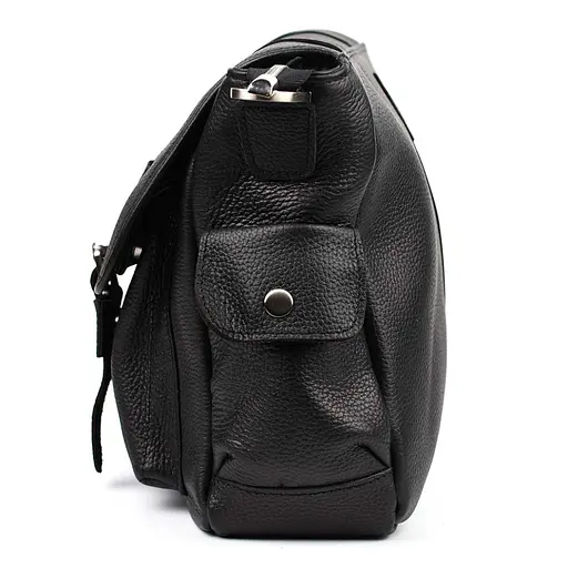 Кожаная мужская сумка через плечо TARWA 27х39х12 см sum0025373 - фото 7