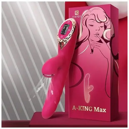 Вибратор-кролик KisToy A-King Max Red - фото 4