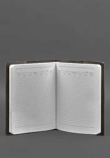 Шкіряна обкладинка для блокнота 6.0 (софт-бук) темно-коричнева - фото 5