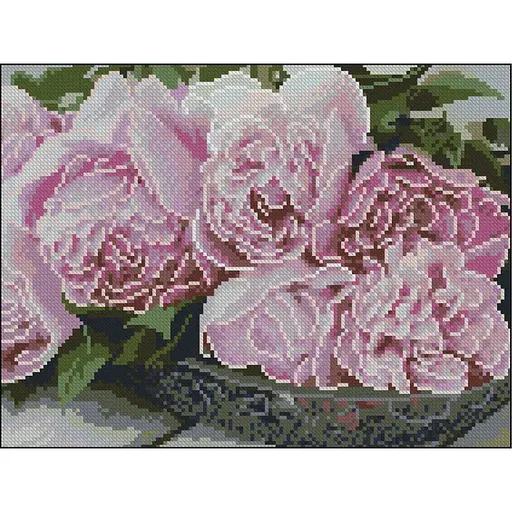 Алмазная мозаика без подрамника Букет Strateg ZAV3040-17, 30х40 см - фото 1