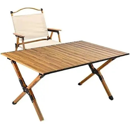 Кемпінговий набір Kermit стіл для пікніка 90 см + стілець туристичні меблі Oxford 600D - фото 1