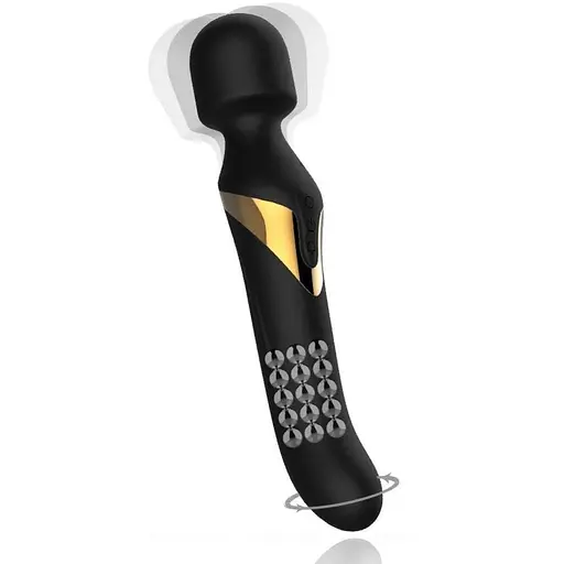 Вибромассажер 2 в 1 Dorcel Dual Orgasms Gold классический массажер и вибратор с жемчужным массажем - фото 2