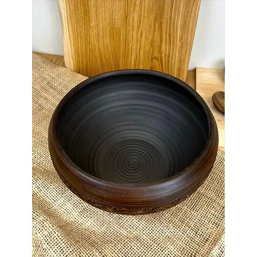 Чагунок 3 л керамический (глиняный) резной Декор - фото 2