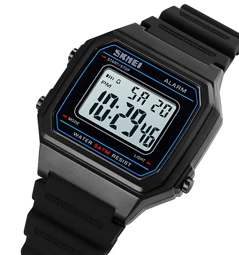 Наручний годинник Skmei 1698 Black White, 1698BKWT (18605) - фото 2