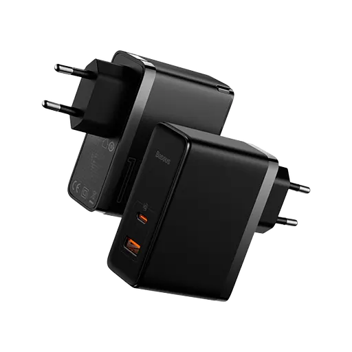 Сетевое зарядное устройство для Baseus GaN5 Pro 2 порта, USB + Type-C 100W Черный (CCGP090201) - фото 2