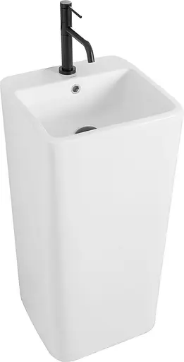 Умивальник Rea Mia напольний білий REA-U5634, Білий - фото 7