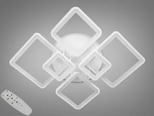 LED люстра на пульте с димером и разноцветной подсветкой, 150W - фото 1