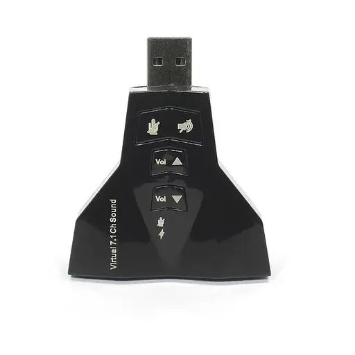 Звукова карта 7.1 USB QTS-009 Black (16163) - фото 4