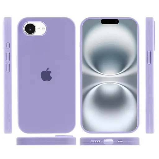 Чохол Epik Silicone Case Full Protective (AA) для Apple iPhone 16e (6.1) Бузковий/Dasheen - фото 3