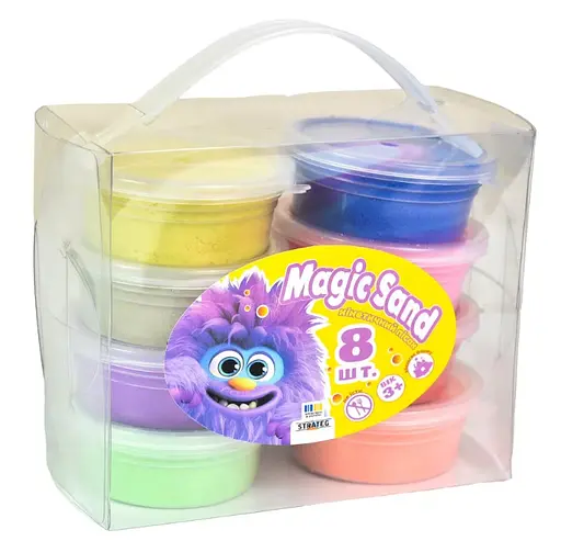 Набір кінетичного піску Magic Sand, 8 шт., Strateg