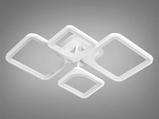 Світлодіодна люстра смарт світильник з пультом, 100Вт, білий - фото 3