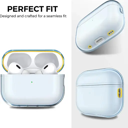 Чехол AhaStyle Transparent Case для Airpods Pro 2 Blue [133862] - фото 5