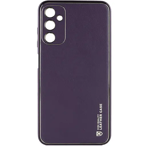 Кожаный чехол Epik Xshield для Samsung Galaxy A05s Фиолетовый / Dark Purple