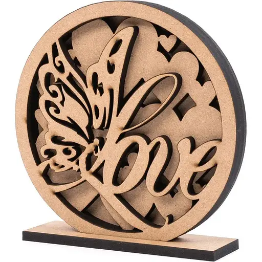 3D композиція Rosa Talent Love 1 МДФ 15х15 см