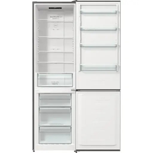Холодильник Gorenje з нижн. мороз. камерою 200х60х60 см 2 двері 235(96)л А++ NoFrost+ сірий - фото 7