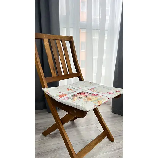 Водоотталкивающая подушка на стул Цветочный принт (2 шт.) - фото 4