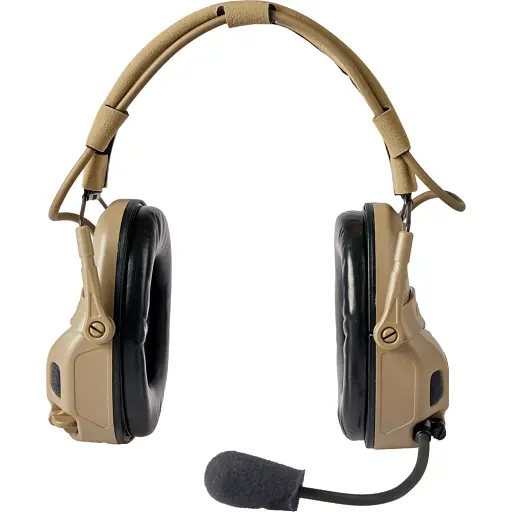 Навушники Ops-Core AMP Communication Headset-Connectorized активні верхній тримач Tan - фото 2