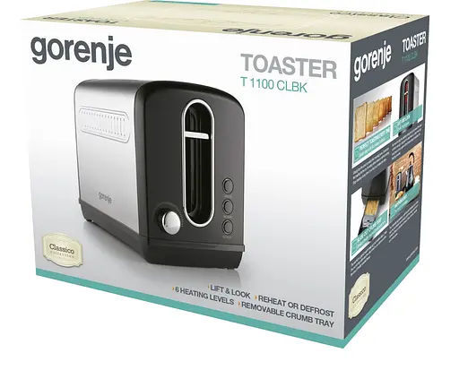 Тостер Gorenje T 1100 CLBK (6485810) - фото 3