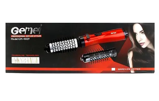 Фен-щітка для волосся, що обертається Gemei Gm-4829 - фото 8
