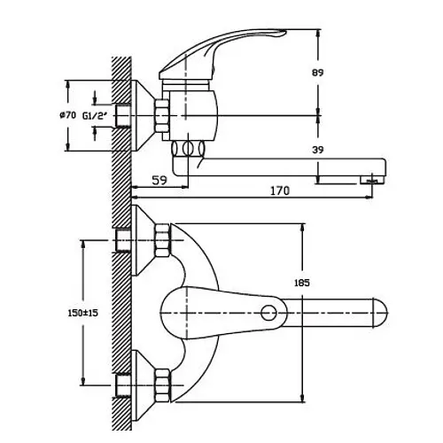 Змішувач для кухні Haiba MARS 005 (HB0255) - фото 2