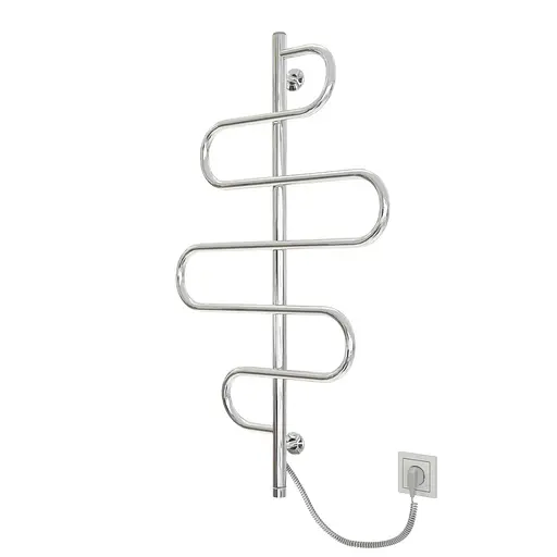 Электрический полотенцесушитель Kosser Лиана 1000x570 ЕLR рег. РЛ02ЕLR, Хром, нижнее - фото 1