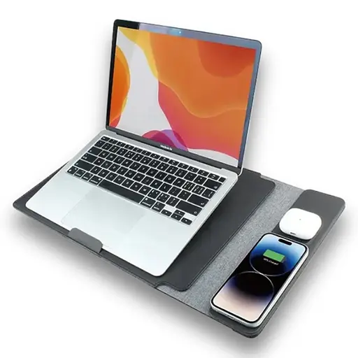 Підставка-чохол для ноутбуку STAND S100 з БЗП 4in1 15W (13-14'') Black - фото 2