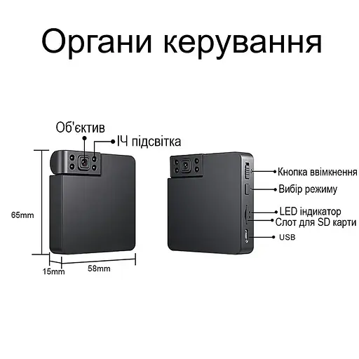 Мини WIFI камера Nectronix WK11 с поворотным объективом, записью и встроенным аккумулятором - фото 7