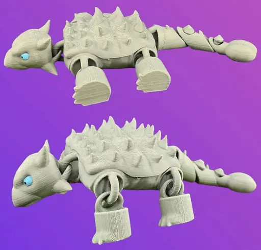 3D Игрушка Динозавр Анкилозавр, 22 см, подвижный - фото 2