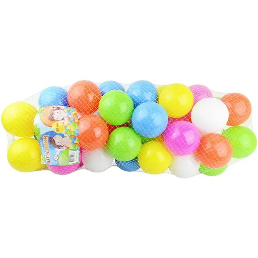 Кульки великі м’які, 90 мм, 50 шт. в сітці, МЗ, 19107