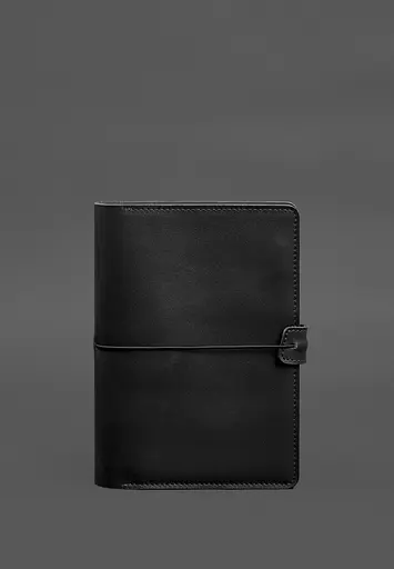 Шкіряний блокнот А5 (софт-бук) 9.4 чорний - фото 3