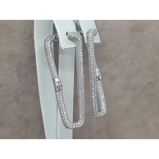 Срібні сережки Silvex 925 з фіанітами. С2Ф/1428 - фото 3