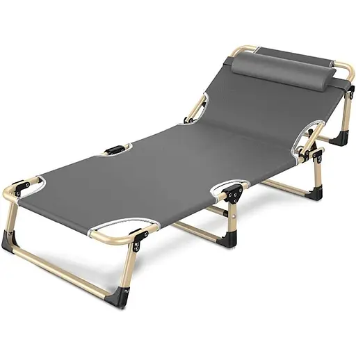 Шезлонг складаний Market Union 190 х 60 см - фото 1