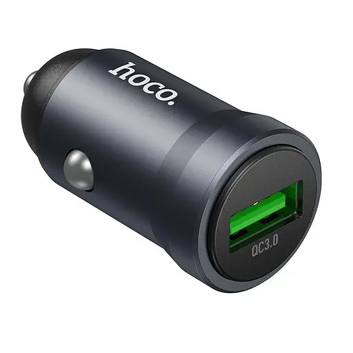 Адаптер автомобильный HOCO Energy single-port QC3.0 car charger Z62 1USB, 18W/3A, QC| - фото 1
