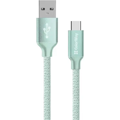 Кабель ColorWay USB-USB Type-C 2.4А 2 м Mint