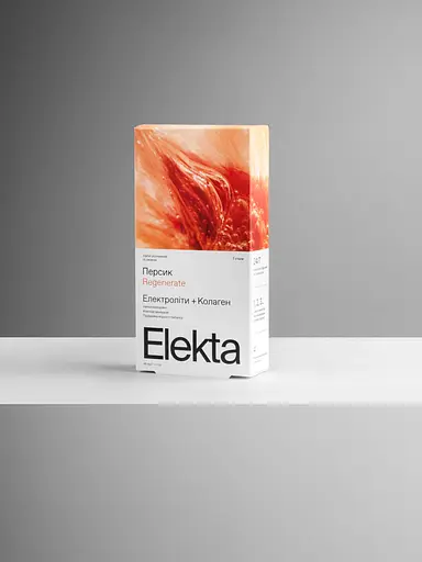 Напій розчинний з електролітами з екстрактом чорного чаю та колагеном зі смаком персика Regenerate Elekta 5 г - фото 2