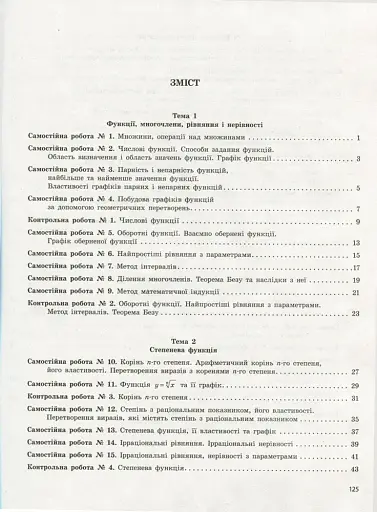 Алгебра і початки аналізу. 10 клас. Тестовий контроль результатів навчання. Профільний рівень - фото 2