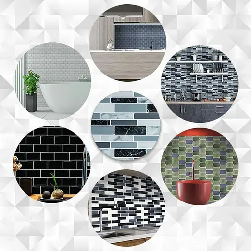 Самоклеящаяся полиуретановая плитка Wall Sticker под мрамор 305х305х1 мм SW-00001174 - фото 5