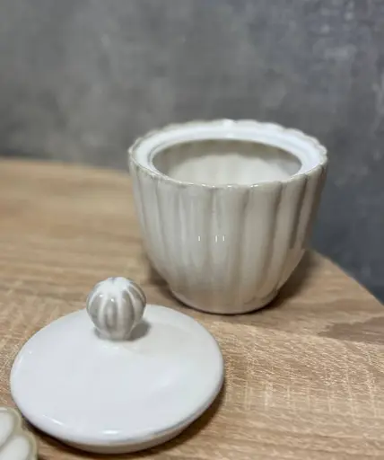 Керамічна цукорниця Lene Bjerre серії Camille 250 мл Біла - фото 5