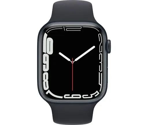 Смарт-годинник Apple Watch Series 7 GPS 45mm Midnight Aluminum Case with Midnight Sport Band [MKN53] Б/В [161674] - фото 2